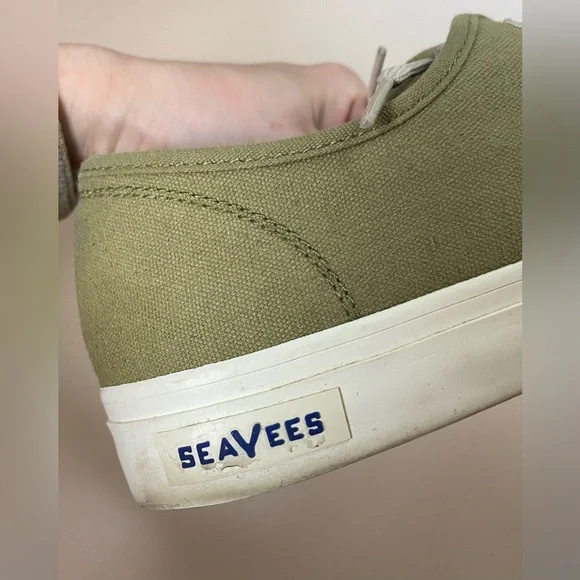 Seavees | Size 9 Men's Olive Green Canvas SeaChange Legend Sneakers - Picture 3 of 6